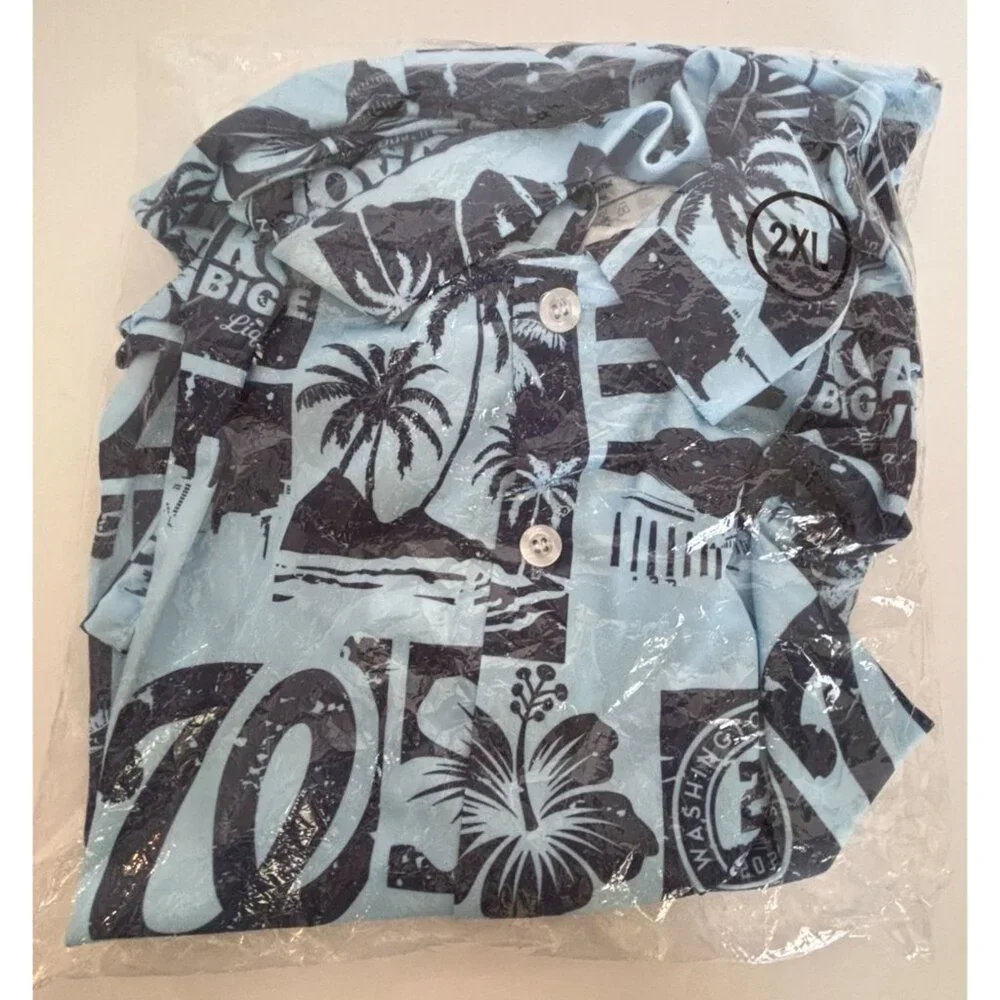 Washington Nationals 20th Anniversary Hawaiian Shirt 2XL Baseball Kona Big Wave - Picture 2 of 11